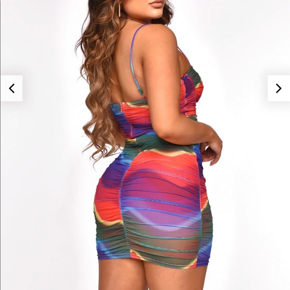 Colorful Boutique Dress NWT - Picture 2 of 2